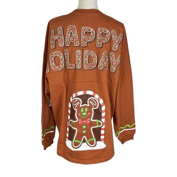 Walt Disney World Mickey Mouse Gingerbread Spirit Jersey Disney Eats Size XL NEW - Picture 4 of 9